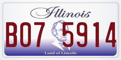 IL license plate B075914