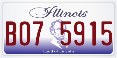 IL license plate B075915