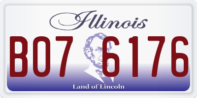 IL license plate B076176