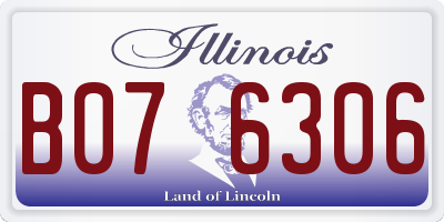 IL license plate B076306