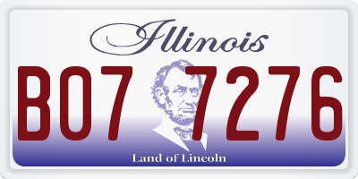 IL license plate B077276