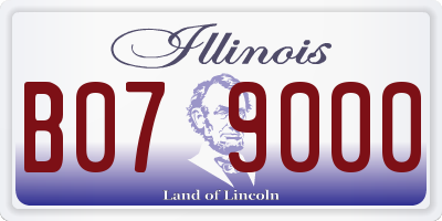 IL license plate B079000