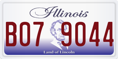 IL license plate B079044