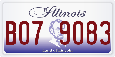 IL license plate B079083