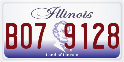 IL license plate B079128
