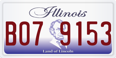 IL license plate B079153