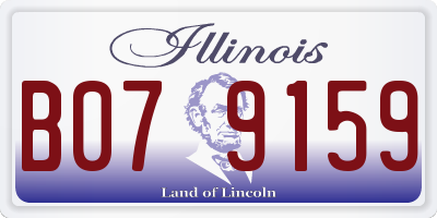 IL license plate B079159