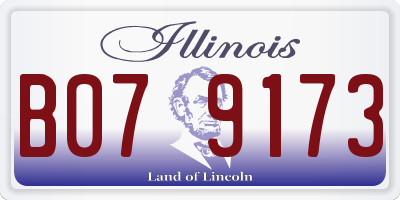 IL license plate B079173