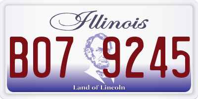 IL license plate B079245