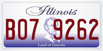 IL license plate B079262