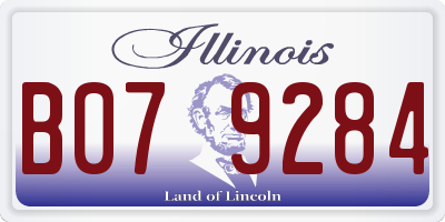 IL license plate B079284