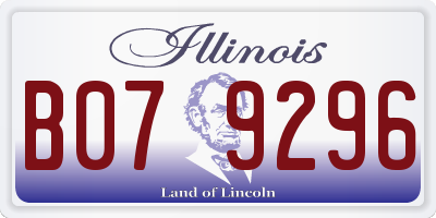 IL license plate B079296