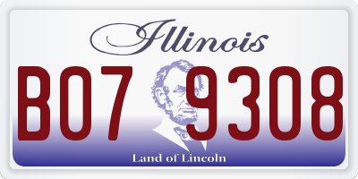 IL license plate B079308