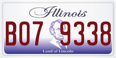 IL license plate B079338