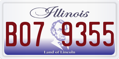 IL license plate B079355