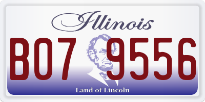 IL license plate B079556