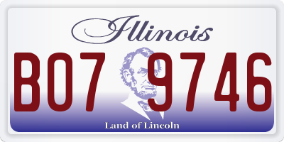 IL license plate B079746