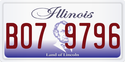 IL license plate B079796