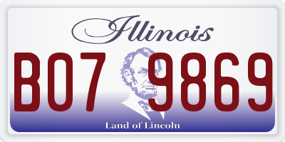 IL license plate B079869