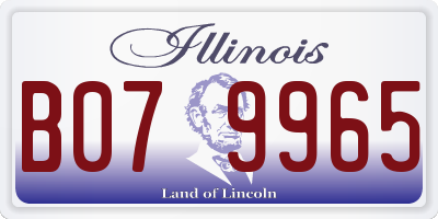 IL license plate B079965