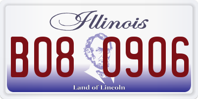 IL license plate B080906