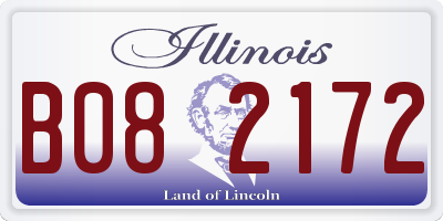 IL license plate B082172