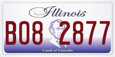 IL license plate B082877