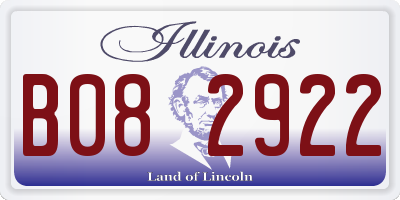 IL license plate B082922
