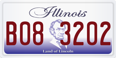 IL license plate B083202