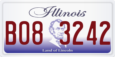 IL license plate B083242