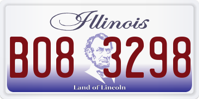 IL license plate B083298