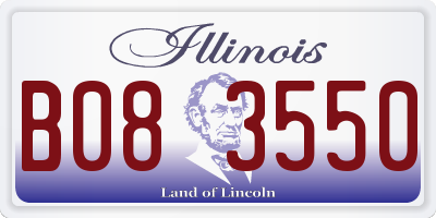 IL license plate B083550