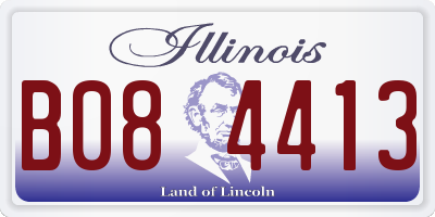 IL license plate B084413