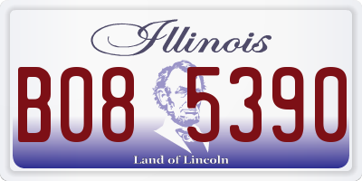 IL license plate B085390