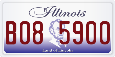 IL license plate B085900