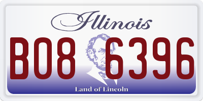 IL license plate B086396