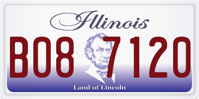 IL license plate B087120