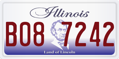 IL license plate B087242