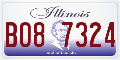 IL license plate B087324