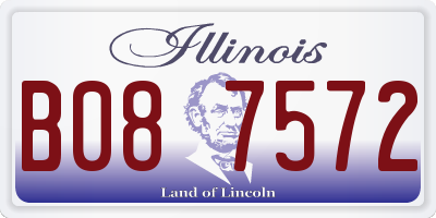 IL license plate B087572