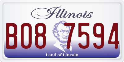 IL license plate B087594