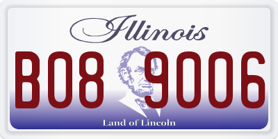 IL license plate B089006