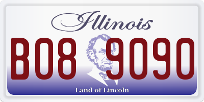 IL license plate B089090
