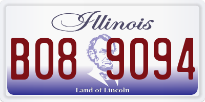 IL license plate B089094