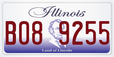 IL license plate B089255