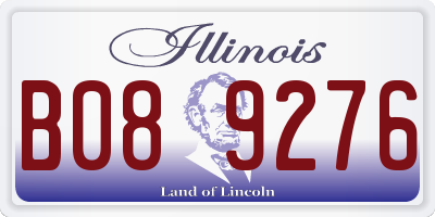 IL license plate B089276