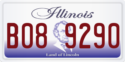 IL license plate B089290