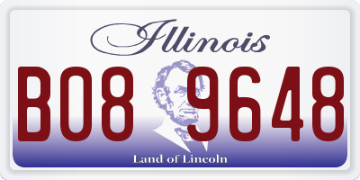 IL license plate B089648