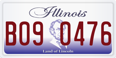 IL license plate B090476
