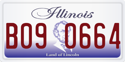IL license plate B090664